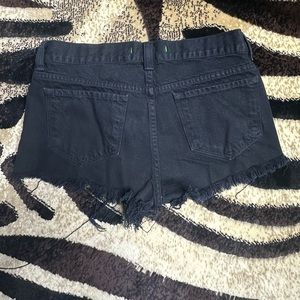 J Brand Black Cut Off Shorts Size 25 100% Cotton NWOT